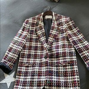 Vintage plaid blazer